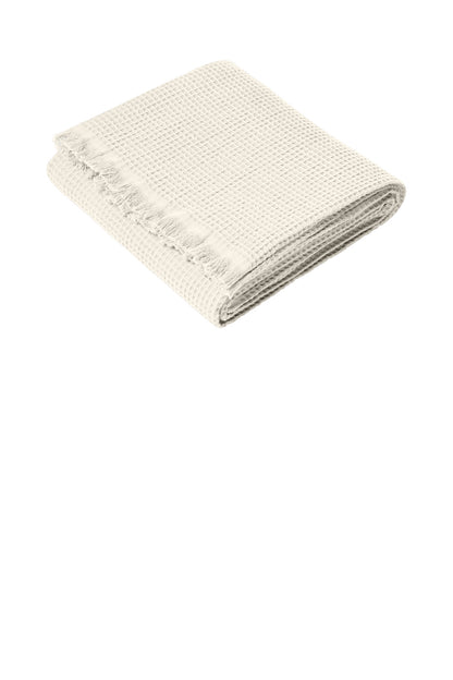 Custom Embroidered Port Authority Clothing Accessories in Parchment