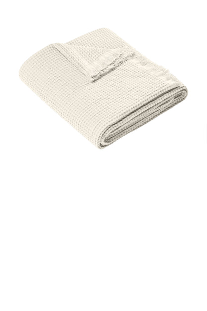 Custom Embroidered Port Authority Clothing Accessories in Parchment