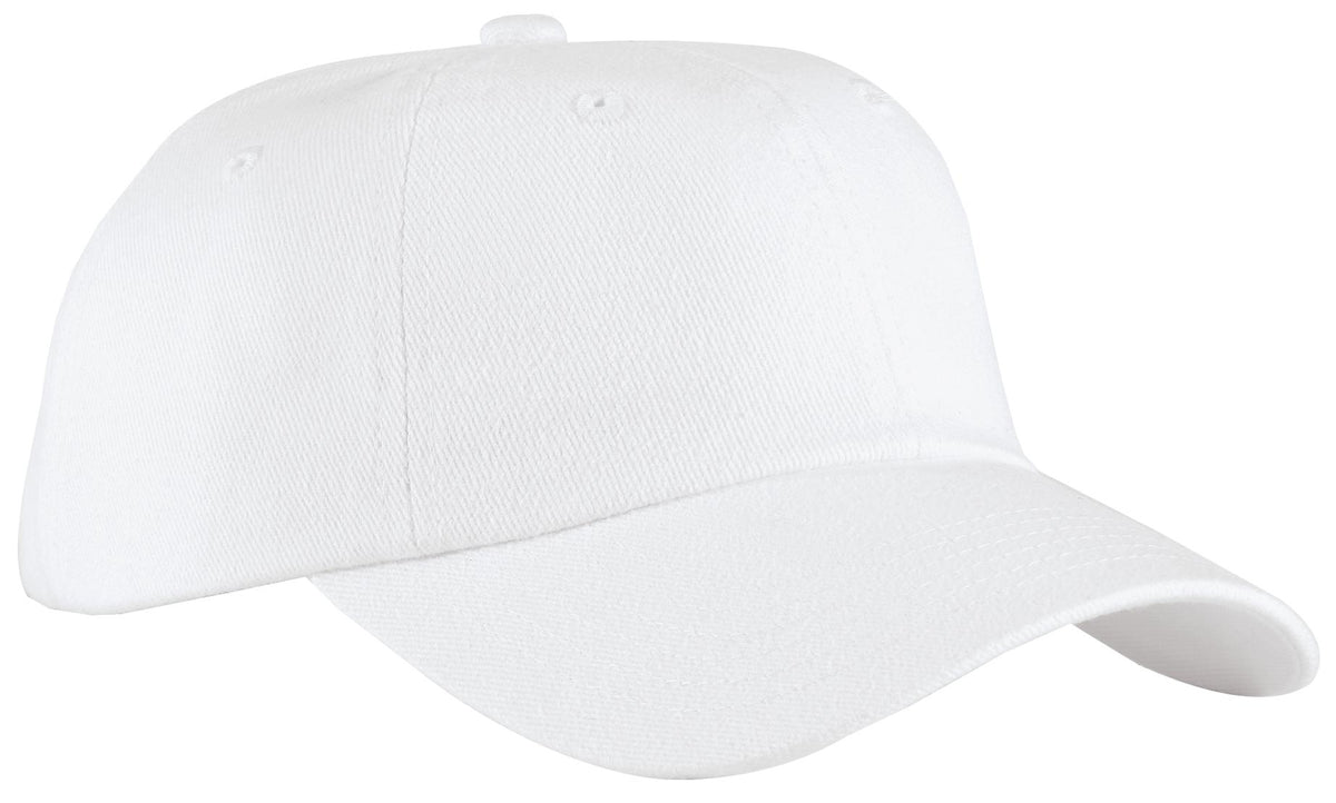 Custom Embroidered Port Authority Caps in White