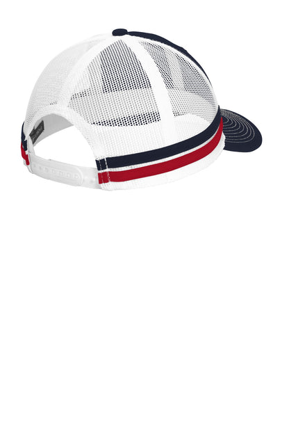 Port Authority  Two-Stripe Snapback Trucker Cap. C113