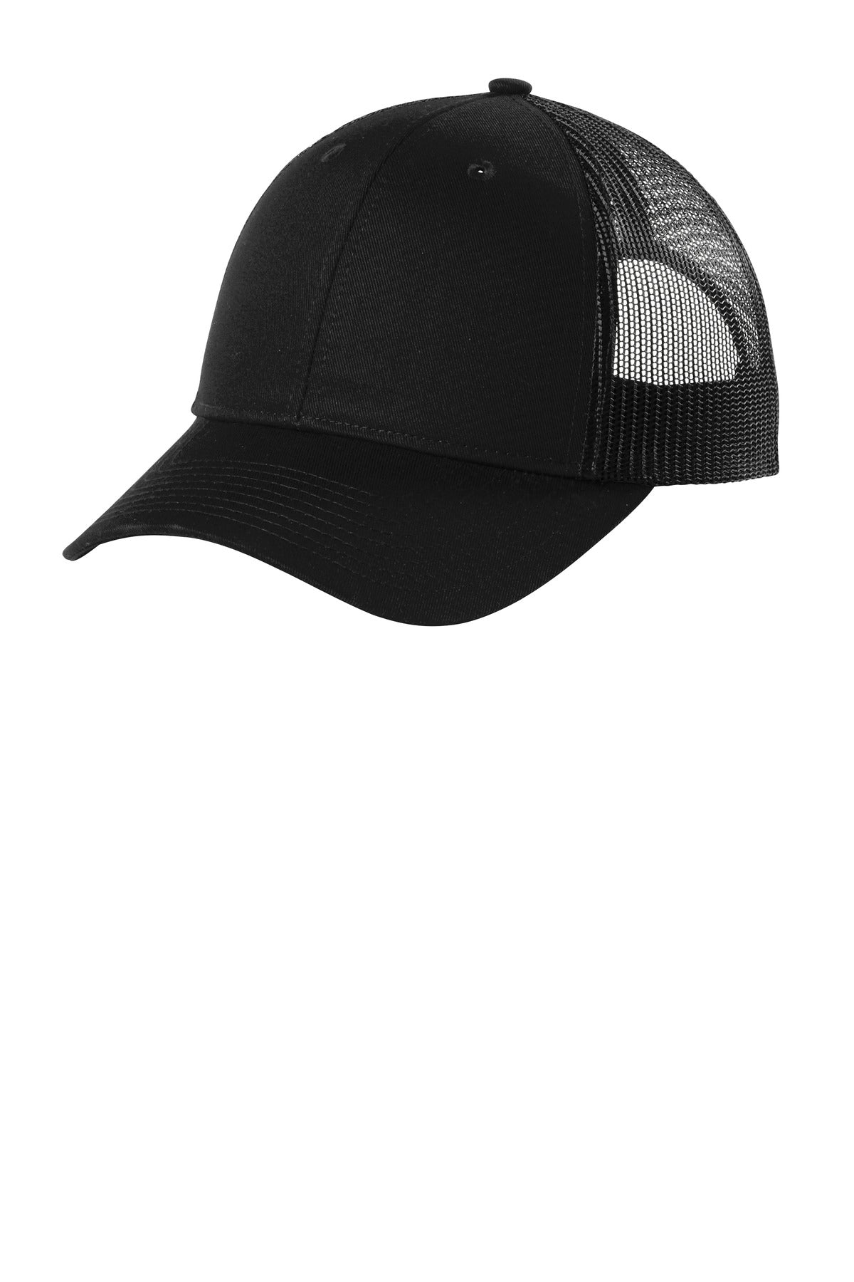 Custom Embroidered Port Authority Caps in Black