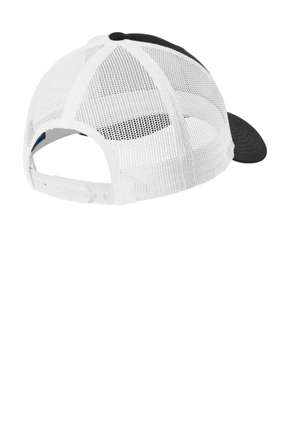 Custom Embroidered Port Authority Caps in Black/ White