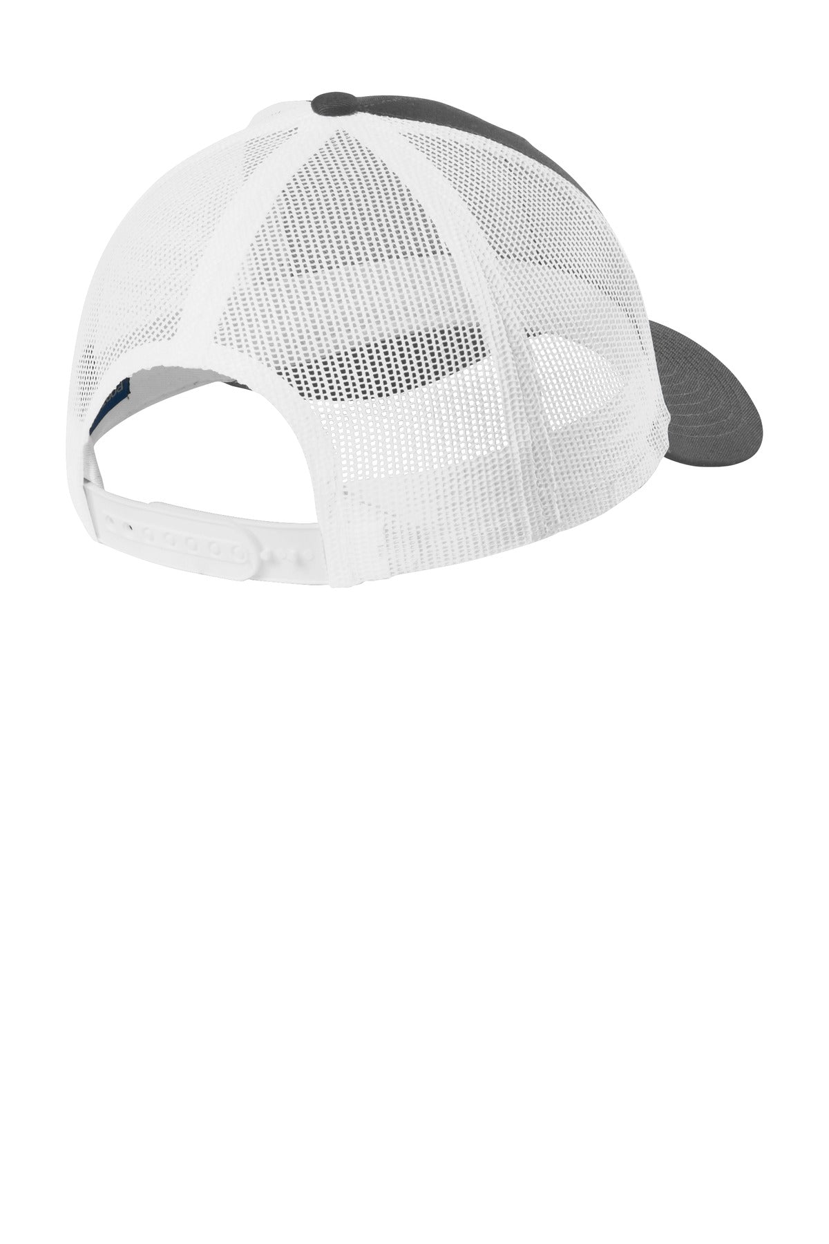 Custom Embroidered Port Authority Caps in Grey Steel/ White