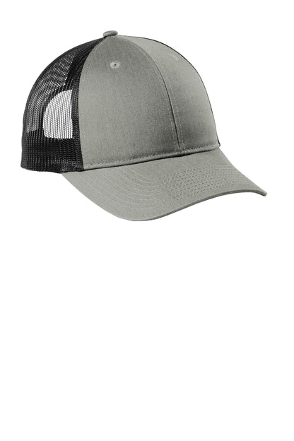Custom Embroidered Port Authority Caps in Heather Grey/ Black