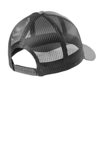 Custom Embroidered Port Authority Caps in Heather Grey/ Grey Steel
