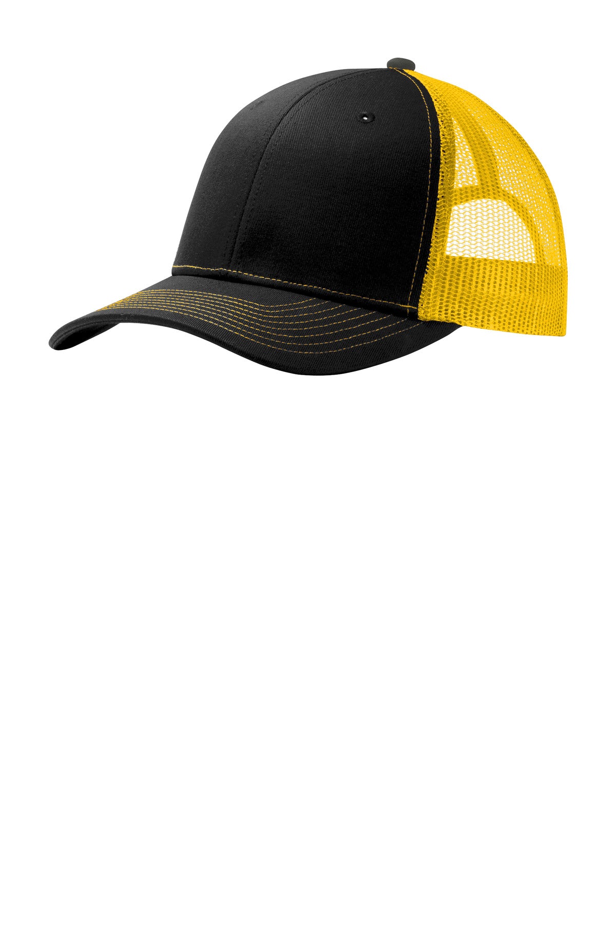Custom Embroidered Port Authority Caps in Black/ Gold