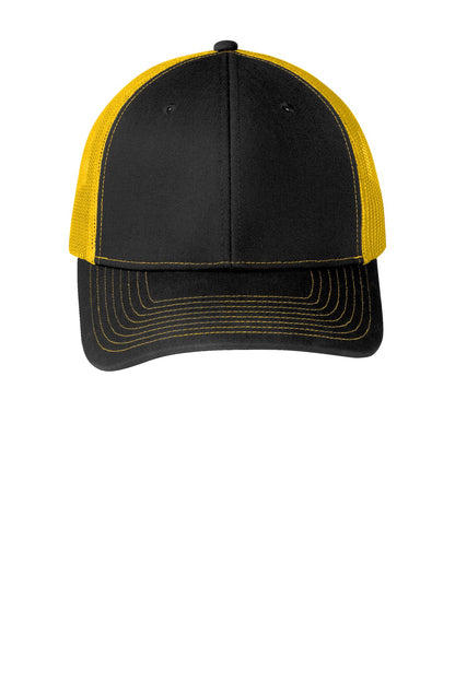 Custom Embroidered Port Authority Caps in Black/ Gold