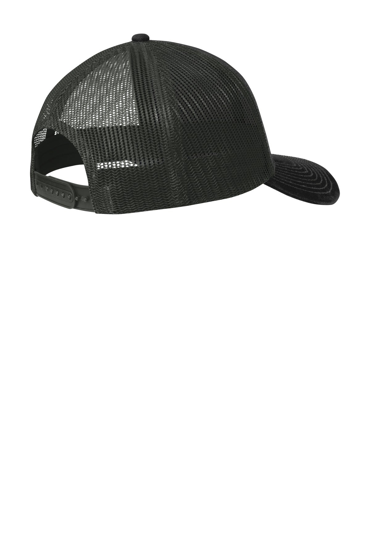 Custom Embroidered Port Authority Caps in Black/ Grey Steel