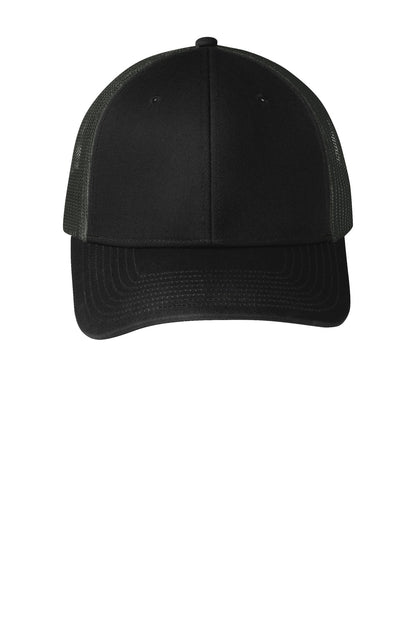 Custom Embroidered Port Authority Caps in Black/ Grey Steel