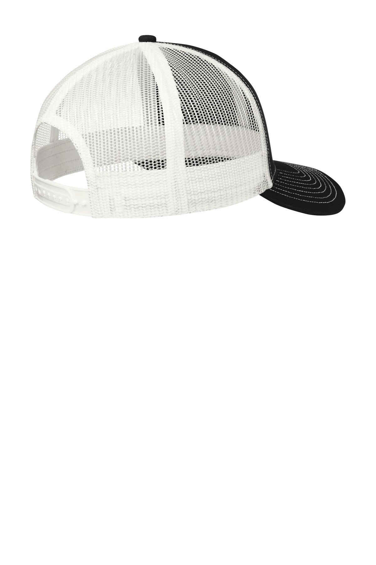 Custom Embroidered Port Authority Caps in Black/ White