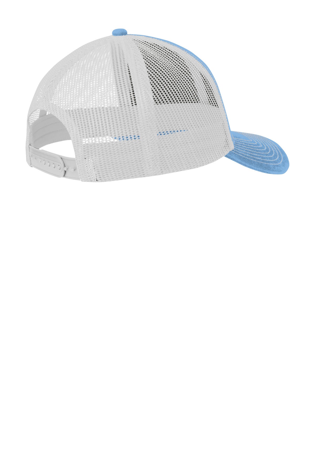 Custom Embroidered Port Authority Caps in Carolina Blue/ White