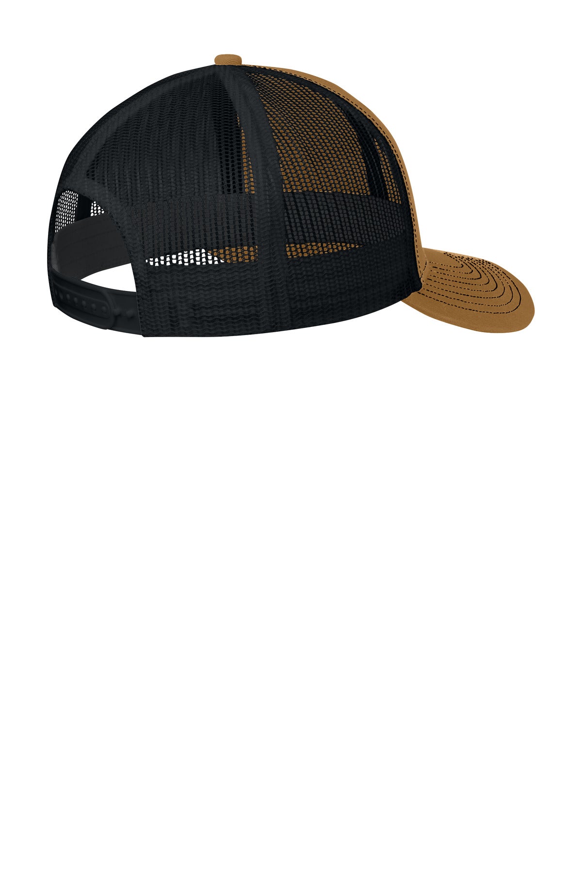 Custom Embroidered Port Authority Caps in Duck Brown/ Black