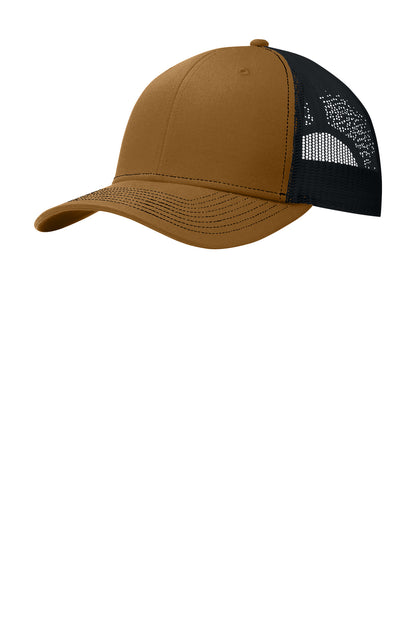 Custom Embroidered Port Authority Caps in Duck Brown/ Black