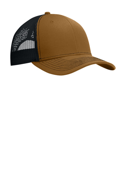 Custom Embroidered Port Authority Caps in Duck Brown/ Black
