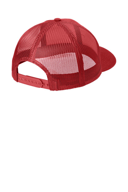 Custom Embroidered Port Authority Caps in Flame Red