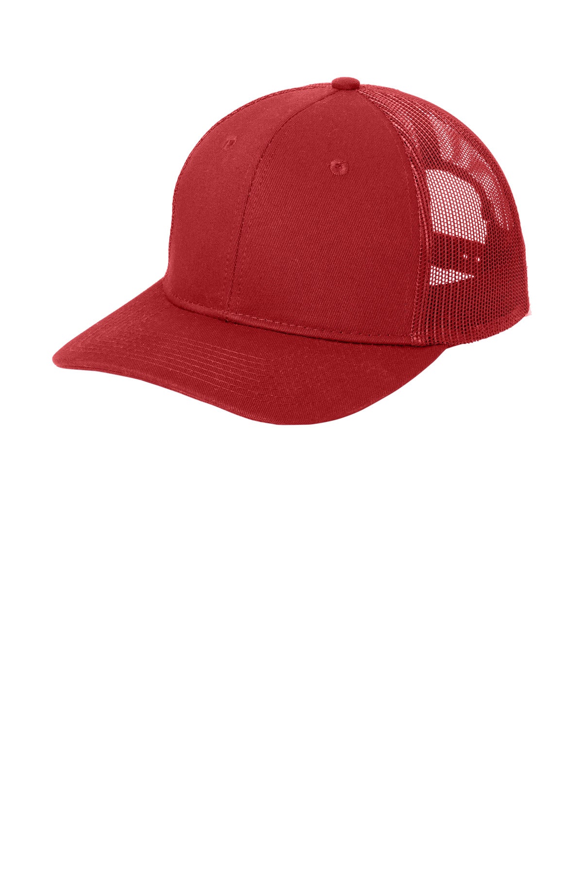 Custom Embroidered Port Authority Caps in Flame Red