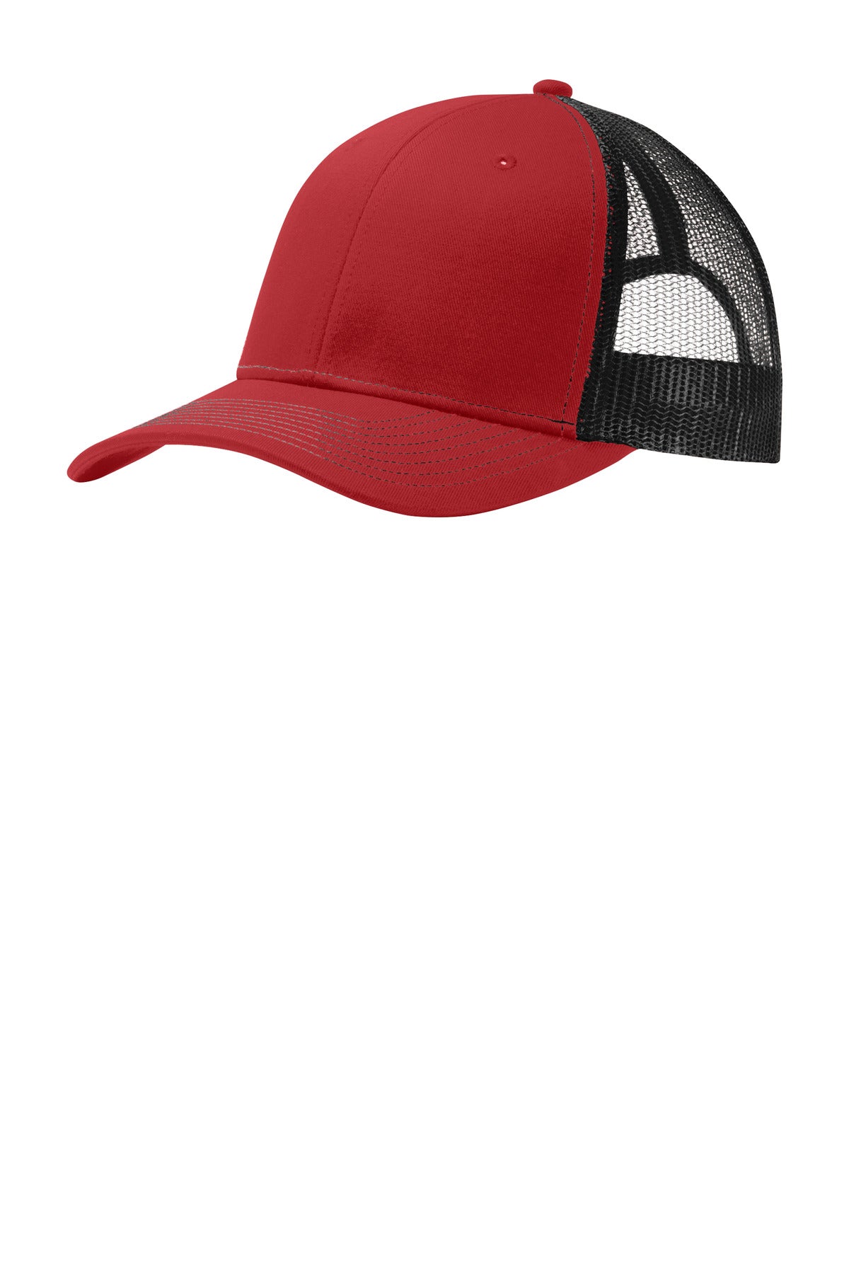 Custom Embroidered Port Authority Caps in Flame Red/ Black