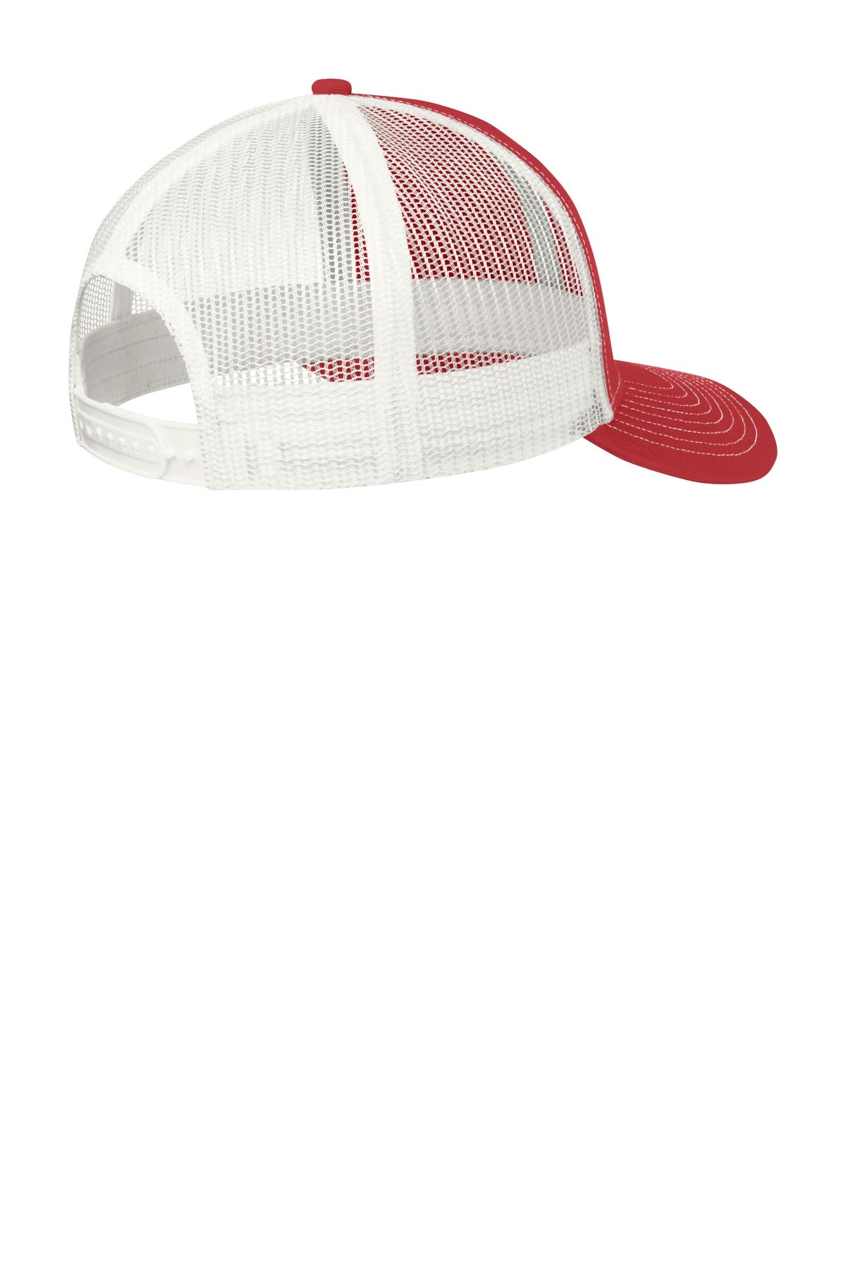 Custom Embroidered Port Authority Caps in Flame Red/ White