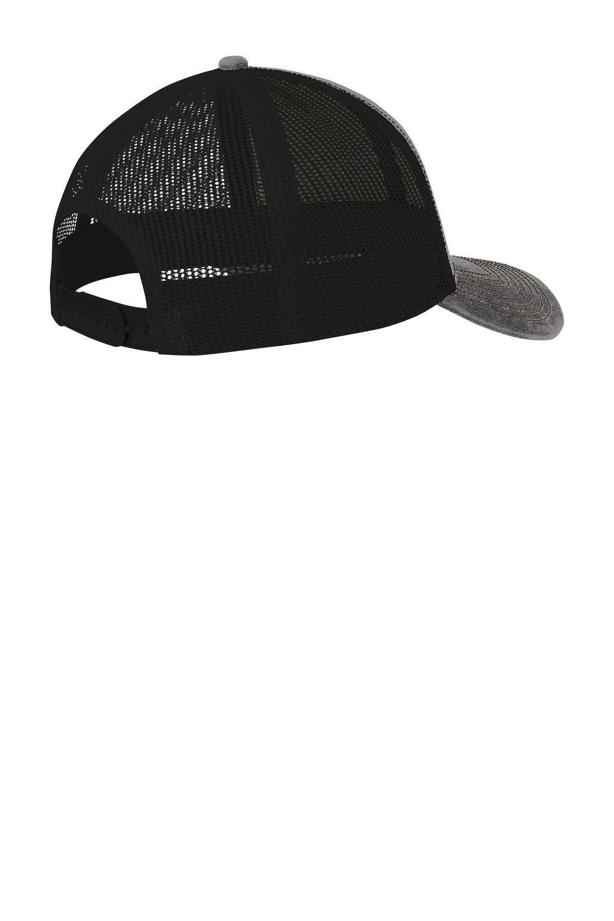 Custom Embroidered Port Authority Caps in Grey Steel/ Black