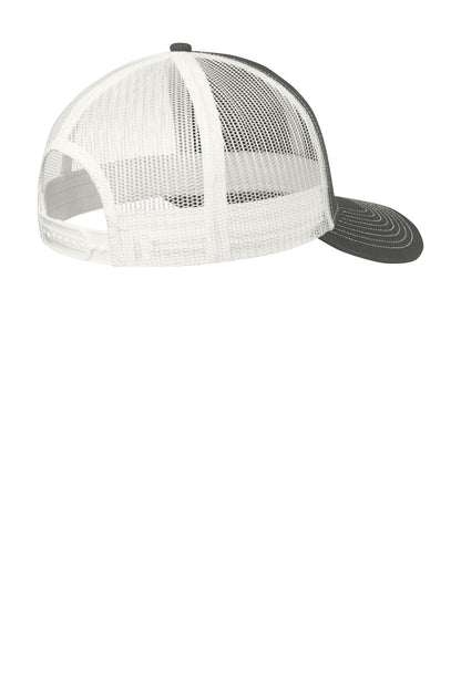 Custom Embroidered Port Authority Caps in Grey Steel/ White