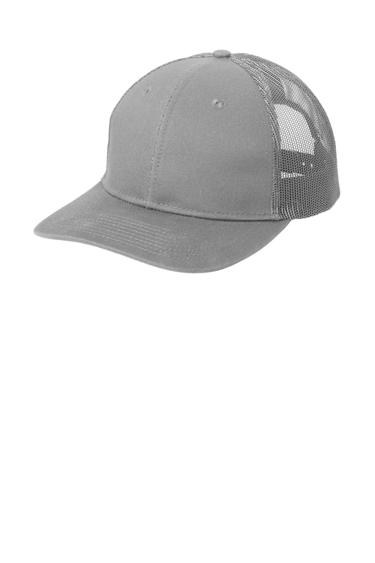 Custom Embroidered Port Authority Caps in Gusty Grey