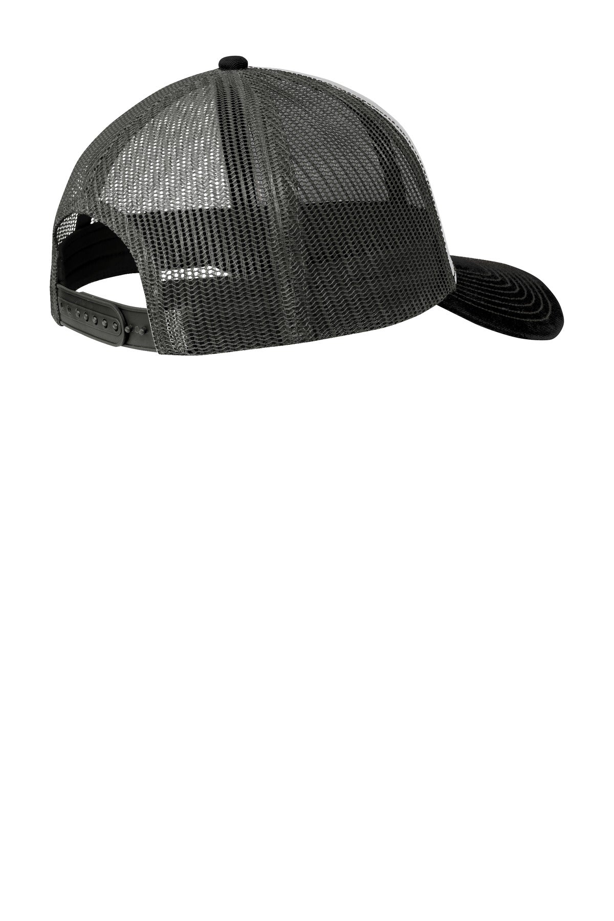 Custom Embroidered Port Authority Caps in Gusty Grey/ Black/ Grey Steel