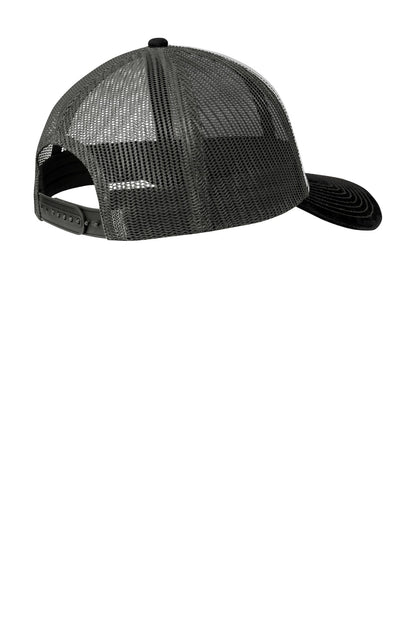 Custom Embroidered Port Authority Caps in Gusty Grey/ Black/ Grey Steel