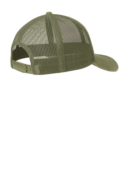 Custom Embroidered Port Authority Caps in Olive Drab Green