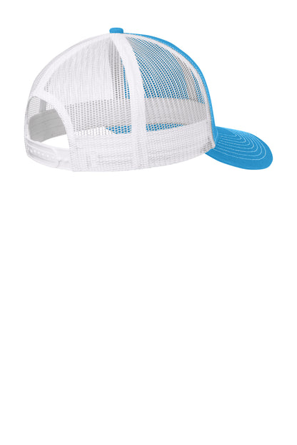 Custom Embroidered Port Authority Caps in Parcel Blue/ White