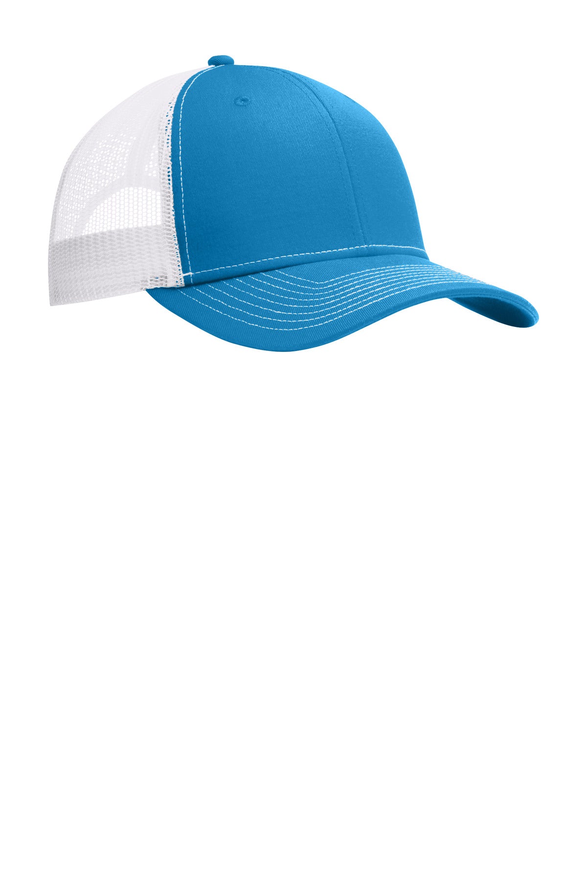 Custom Embroidered Port Authority Caps in Parcel Blue/ White