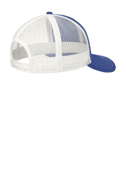 Custom Embroidered Port Authority Caps in Patriot Blue/ White