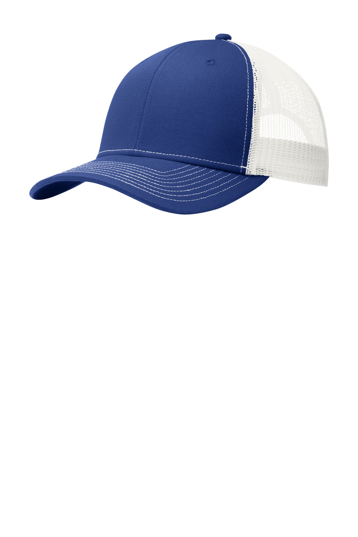 Custom Embroidered Port Authority Caps in Patriot Blue/ White
