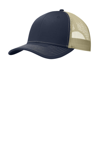 Custom Embroidered Port Authority Caps in Rich Navy/ True Khaki