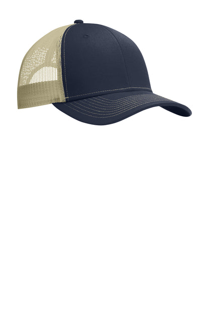 Custom Embroidered Port Authority Caps in Rich Navy/ True Khaki