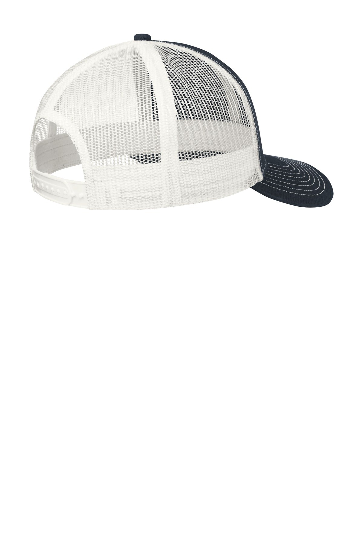 Custom Embroidered Port Authority Caps in Rich Navy/ White