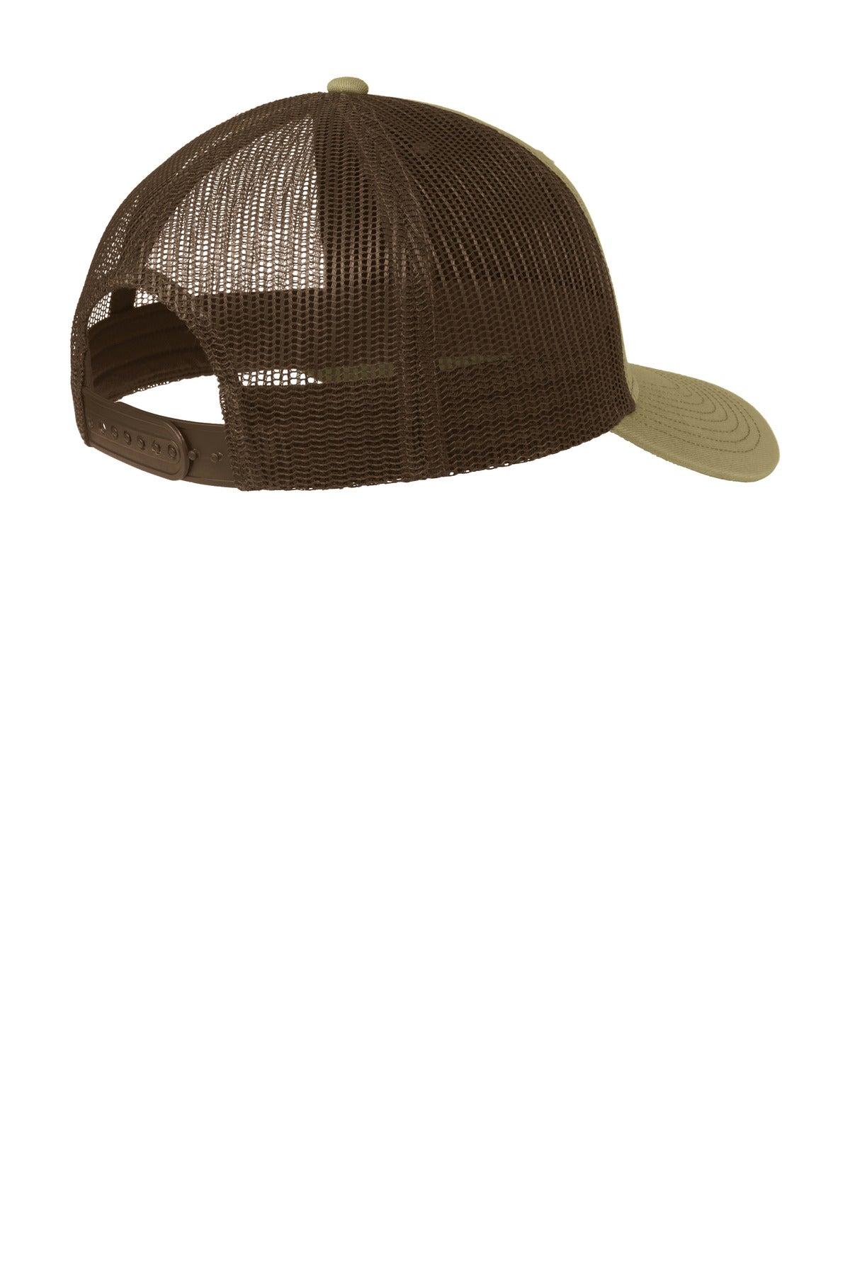 Custom Embroidered Port Authority Caps in True Khaki/ Coffee