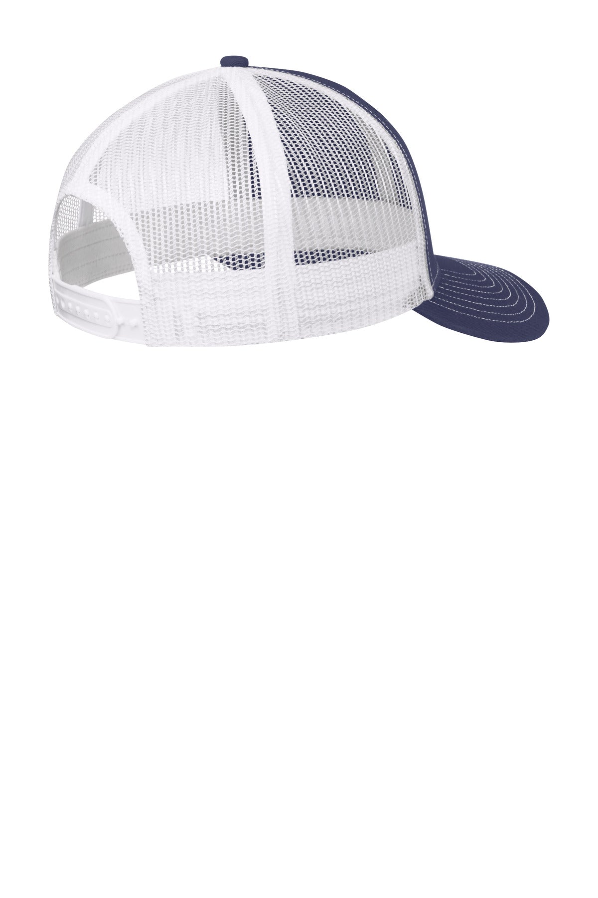 Custom Embroidered Port Authority Caps in True Navy/ White