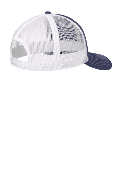 Custom Embroidered Port Authority Caps in True Navy/ White