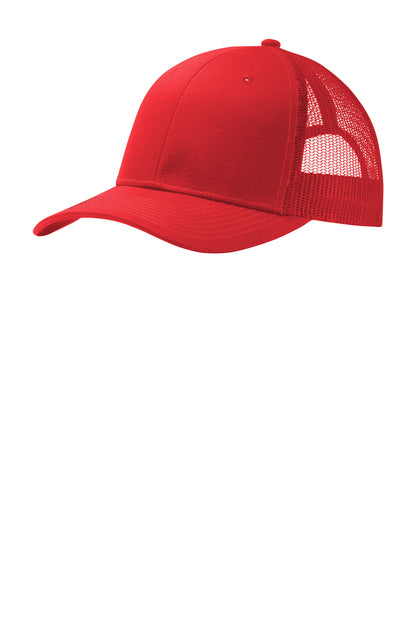 Custom Embroidered Port Authority Caps in True Red