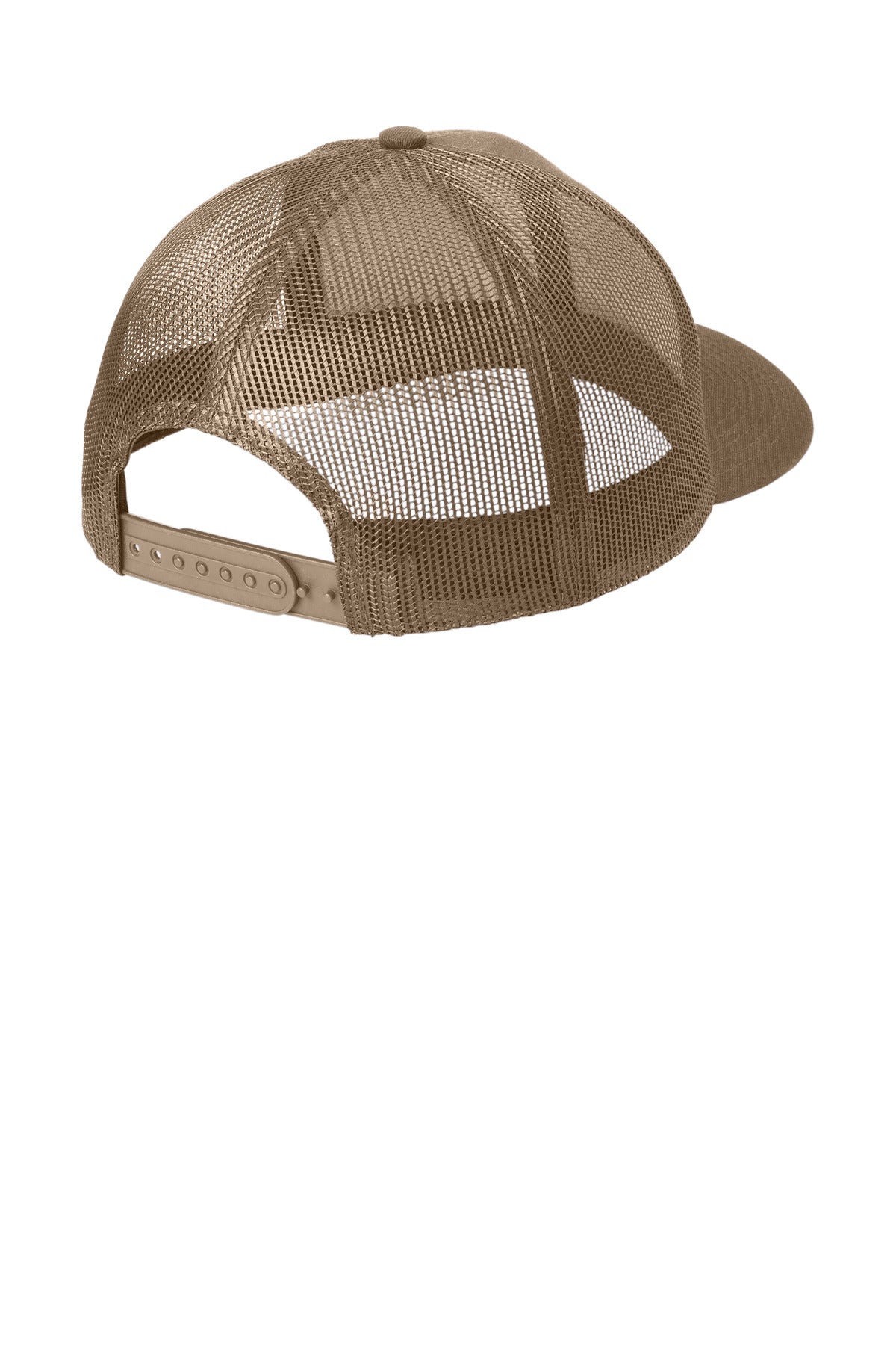 Custom Embroidered Port Authority Caps in Woodland Brown