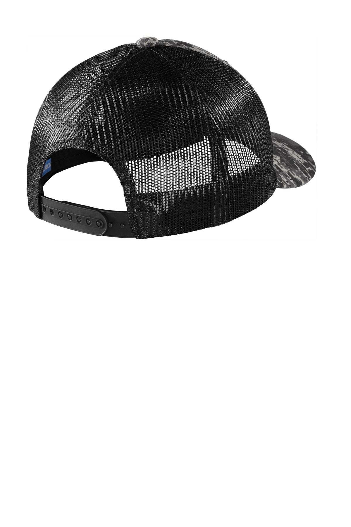 Custom Embroidered Port Authority Caps in Black Digi/ Black