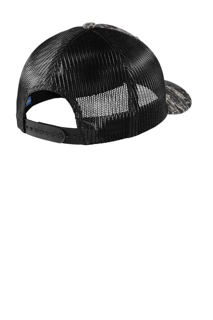 Custom Embroidered Port Authority Caps in Black Digi/ Black