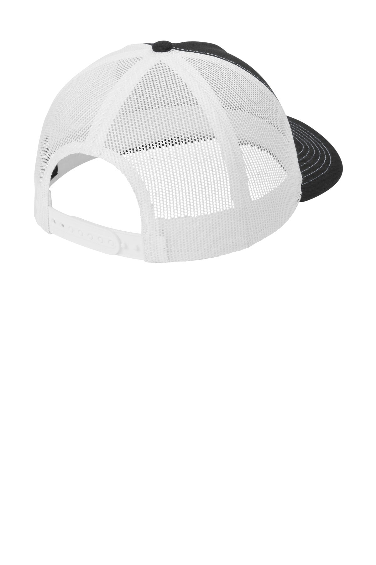 Custom Embroidered Port Authority Caps in Black/ White