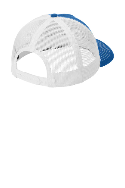 Custom Embroidered Port Authority Caps in Patriot Blue/ White