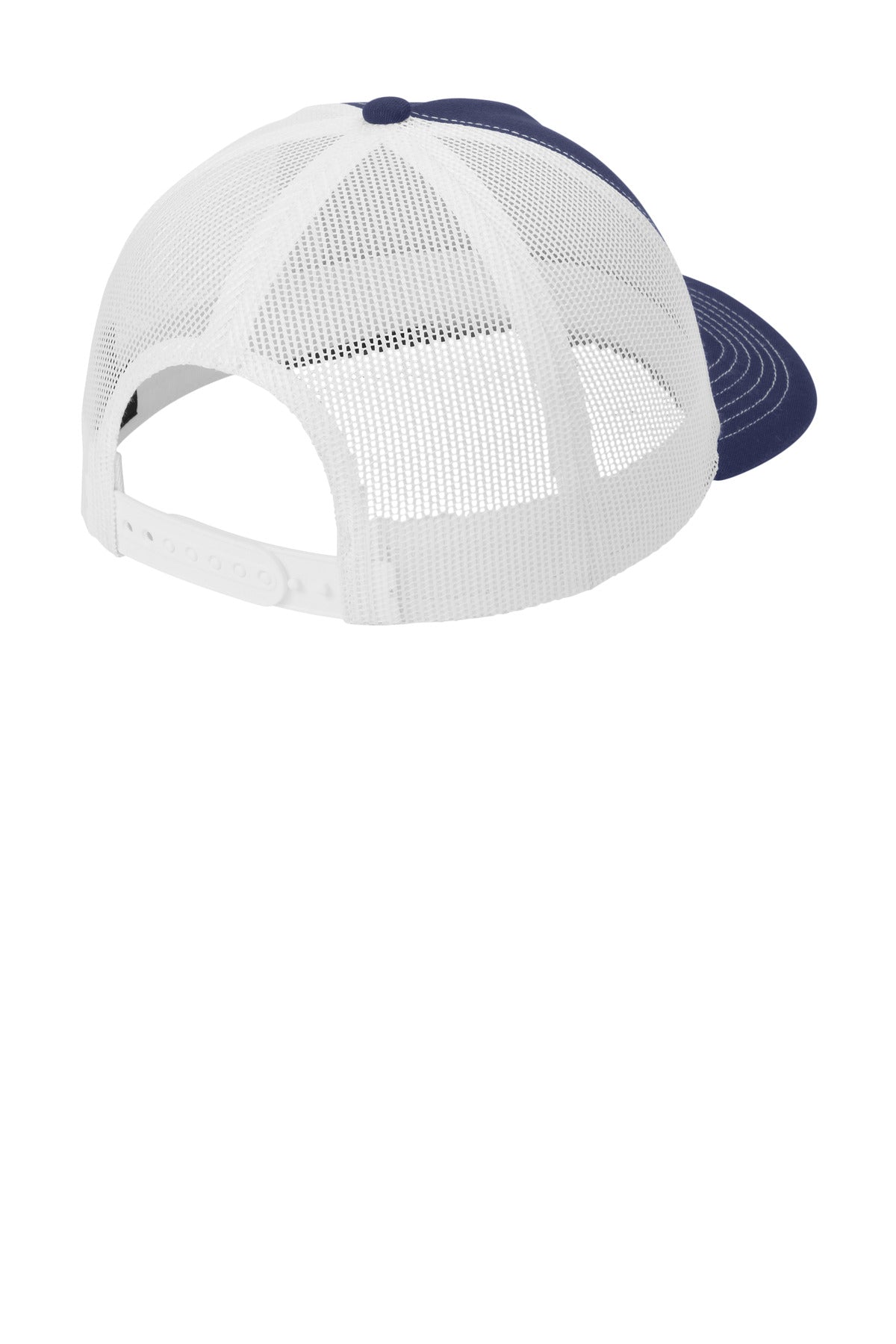 Custom Embroidered Port Authority Caps in True Navy/ White