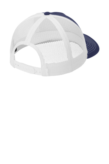 Custom Embroidered Port Authority Caps in True Navy/ White