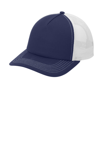Custom Embroidered Port Authority Caps in True Navy/ White