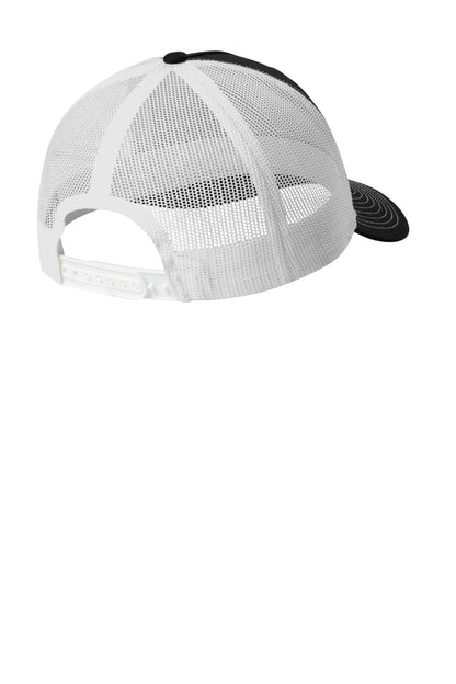 Custom Embroidered Port Authority Caps in Black/ White