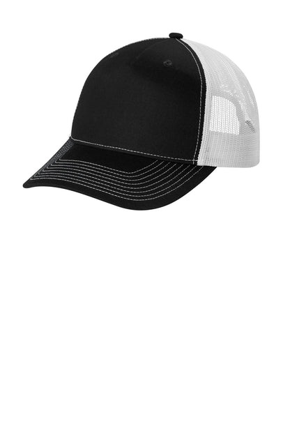 Custom Embroidered Port Authority Caps in Black/ White