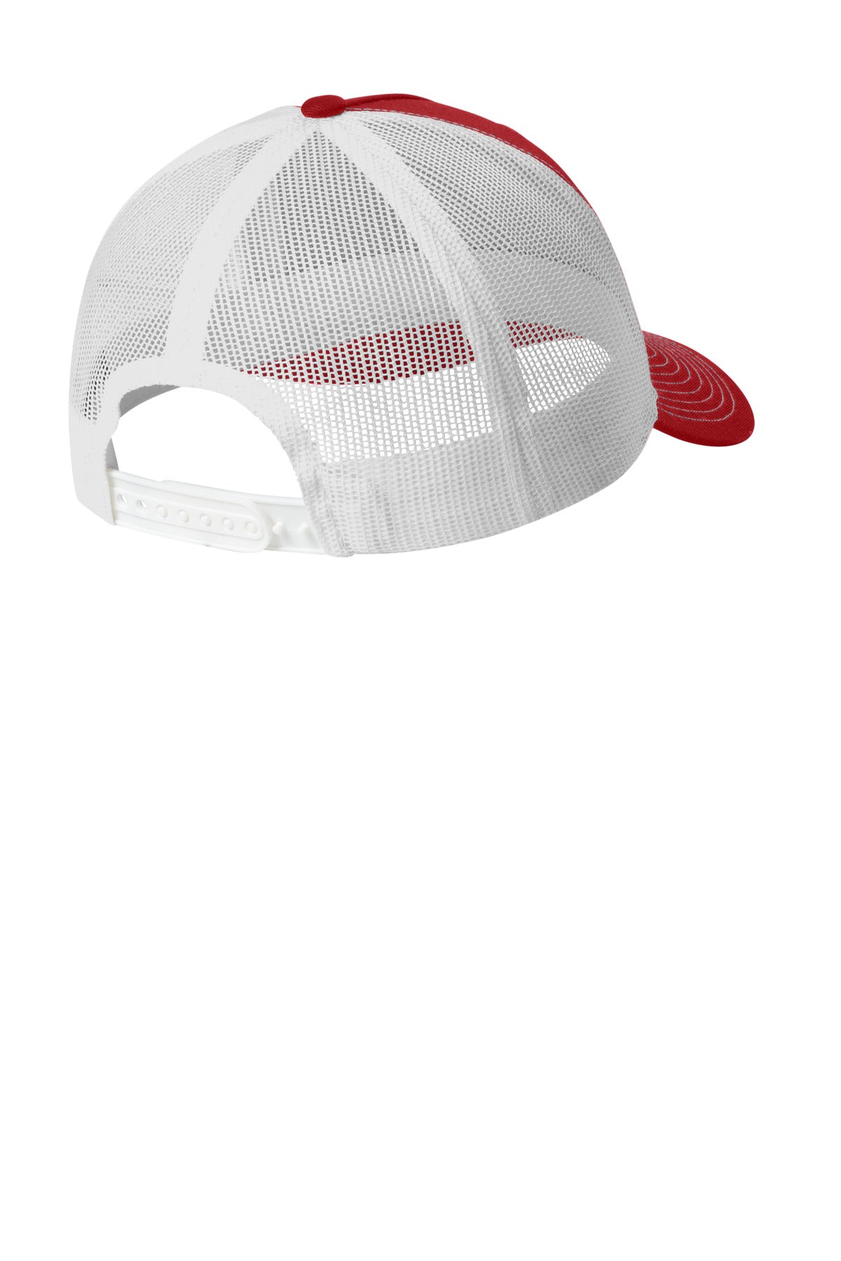 Custom Embroidered Port Authority Caps in Flame Red/ White
